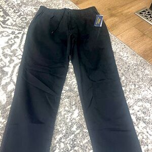 Mens black stretch classic fit Ralph Lauren polo pants size medium NWTS